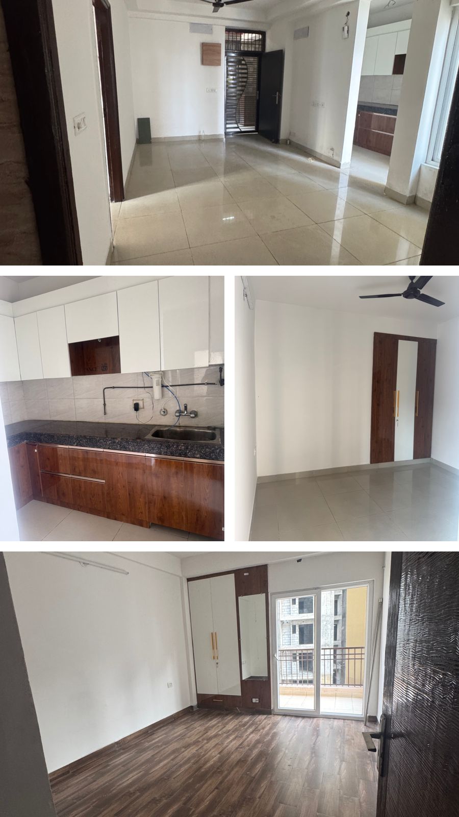 Ajnara Le Garden : 2BHK Semi Furnished Flat For Rent in Sector 16B, Noida Extension