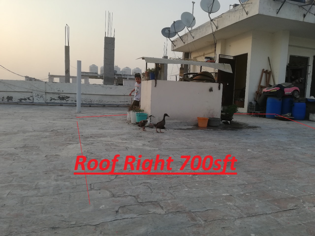 Krishna Vatika : 2BHK Semi Furnished Flat For Sell in Crossings Republic