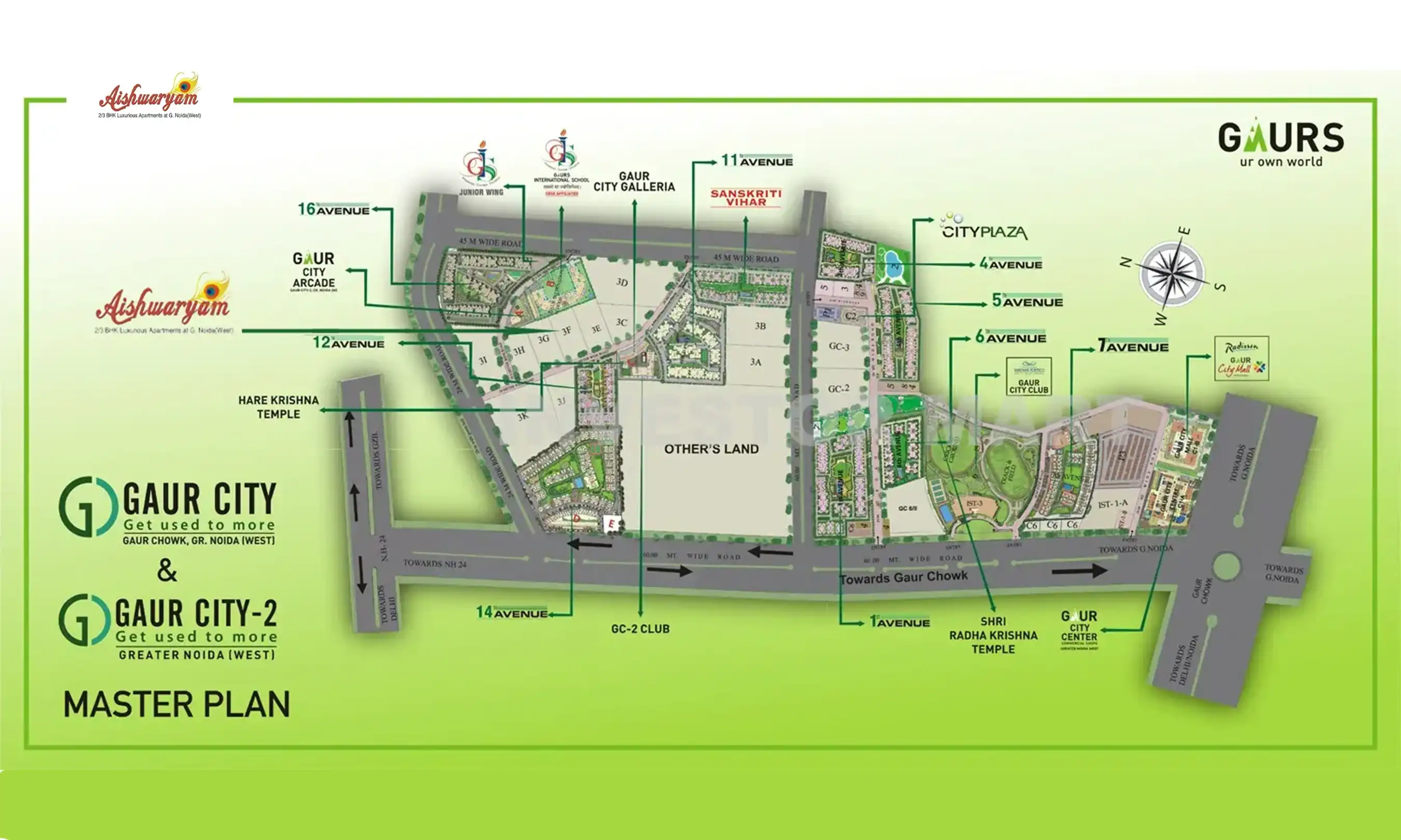 Wall Rock Aishwaryam, Sector 16C, Noida Extension Master Plan