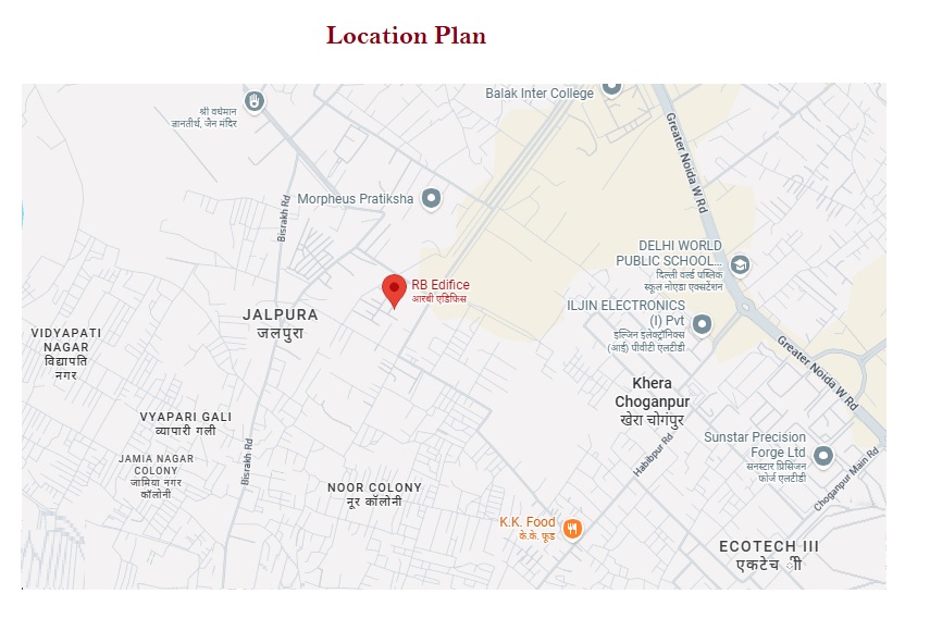 RB Edifice, Sector 1, Noida Extension, Bisrakh Jalalpur Location Map