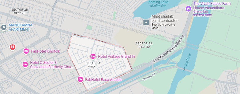 Sector 1, Vasundhara, Vasundhara, Ghaziabad Location Map