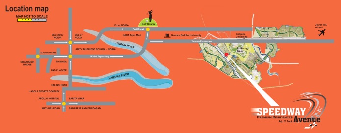 Speedway Avenue, Sector 25, Yamuna Express Way Location Map