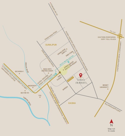 Sobha Aurum, Sector 36, Greater Noida Location Map