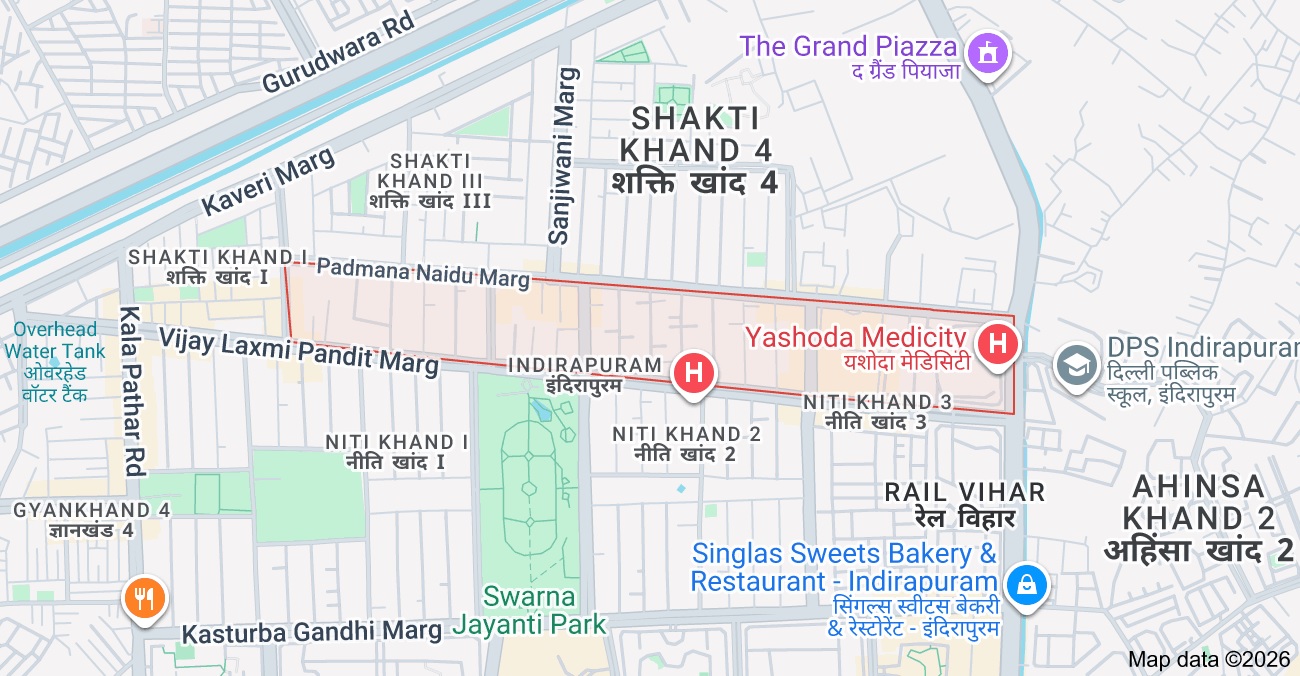 Shakti Khand 2, Ghaziabad, Indirapuram, Ghaziabad Location Map