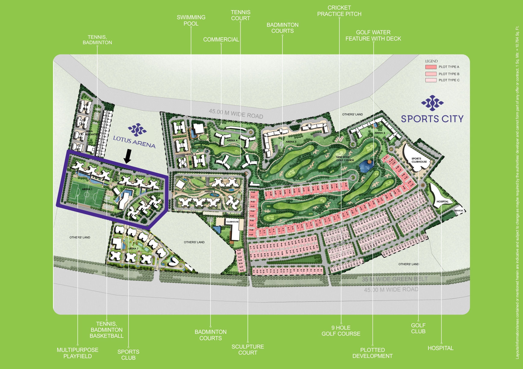 Lotus Arena, Sector 79, Noida Master Plan
