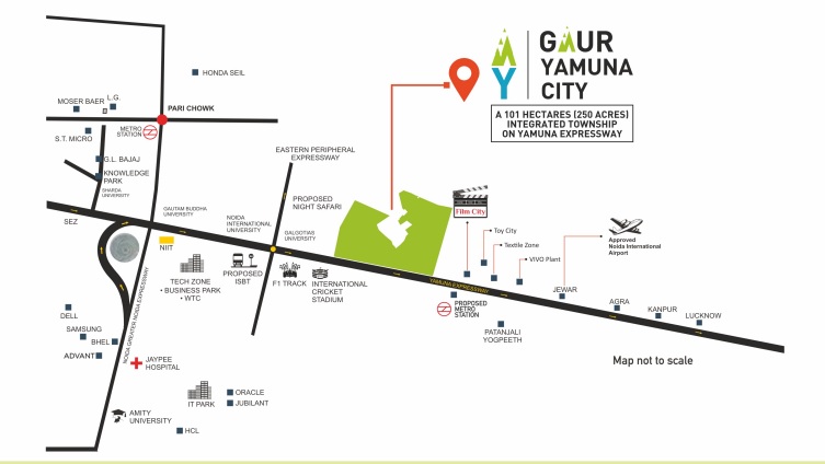 16th Parkview, Sector 19, Yamuna Expressway Location Map