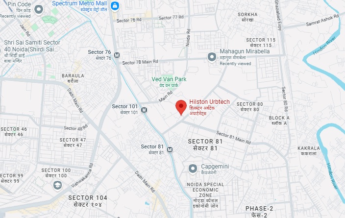 Urbtech Hilston, Sector 79, Noida Location Map