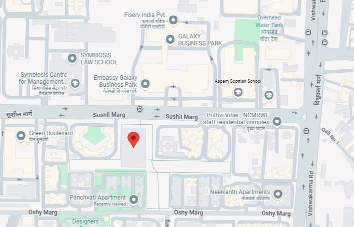 Prangan Apartments, Sector 62, Noida Location Map