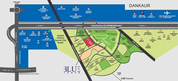 Solitairian City, Sector 25, Yamuna Express Way Location Map