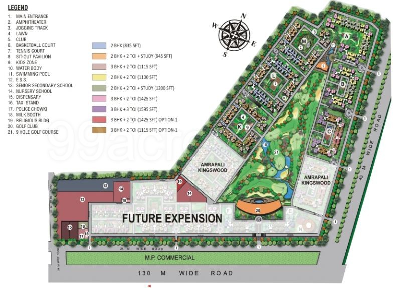 Amrapali Golf Homes, Sector 4, Noida Extension Master Plan