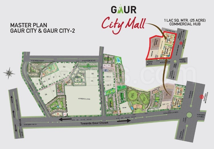 Gaur City Center, Sector 4, Noida Extension Master Plan